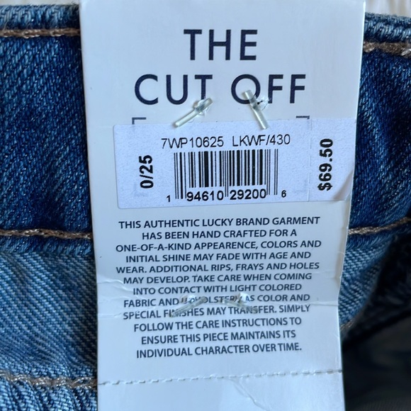NWT Lucky Brand The Cut Off Jean Shorts - Picture 16 of 17